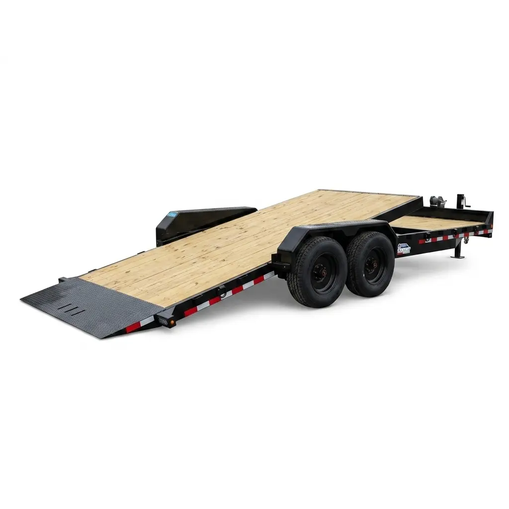 20ft Rice Tilt Deck Equipment Trailer — model Rice 20ft Tilt Deck